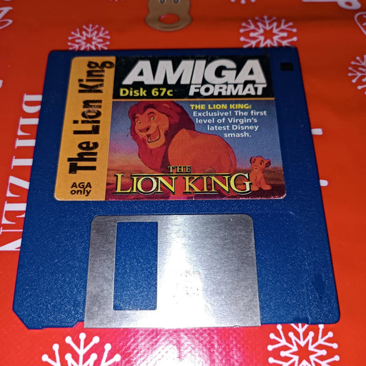 Amiga Format 67C The Lion King Floppy Disk
