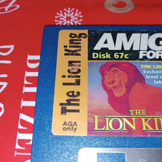 Amiga Format 67C The Lion King Floppy Disk