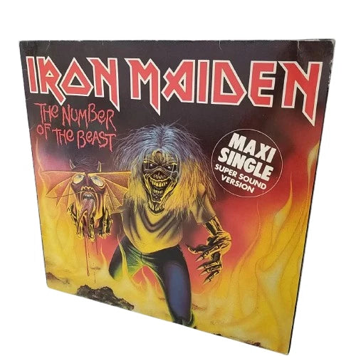 1982 VG 12" MAXI SINGLE: THE NUMBER OF THE BEAST - IRON MAIDEN, EMI